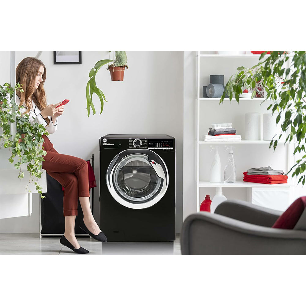 Hoover H-Wash 300 Lite 8KG/5KG 1400 Spin Freestanding Washer Dryer - Black | H3DS4855TACBE from Hoover - DID Electrical