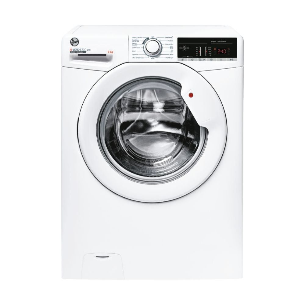 Hoover H-Wash 300 Lite 9KG 1400 RPM Freestanding Washing Machine - White | H3W 49TA4/1-80 from Hoover - DID Electrical