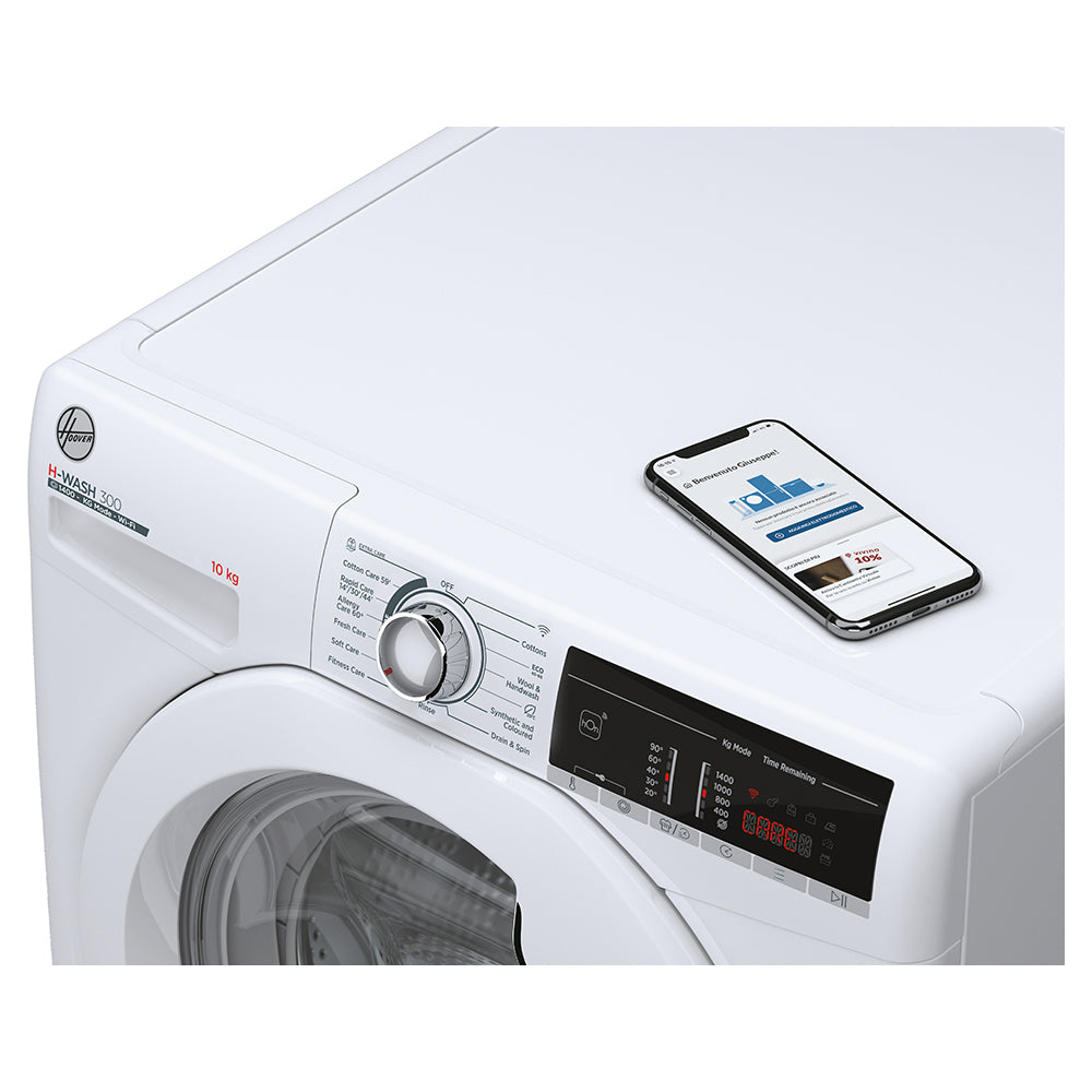 Hoover 10KG 1400RPM Freestanding Washing Machine - White | H3WO4105DA4/1-80 from Hoover - DID Electrical