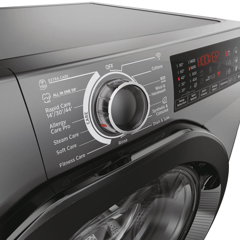 Hoover H-Wash 350 10KG 1400RPM Freestanding Washing Machine - Anthracite | H3WPS4106TAMBR80 from Hoover - DID Electrical
