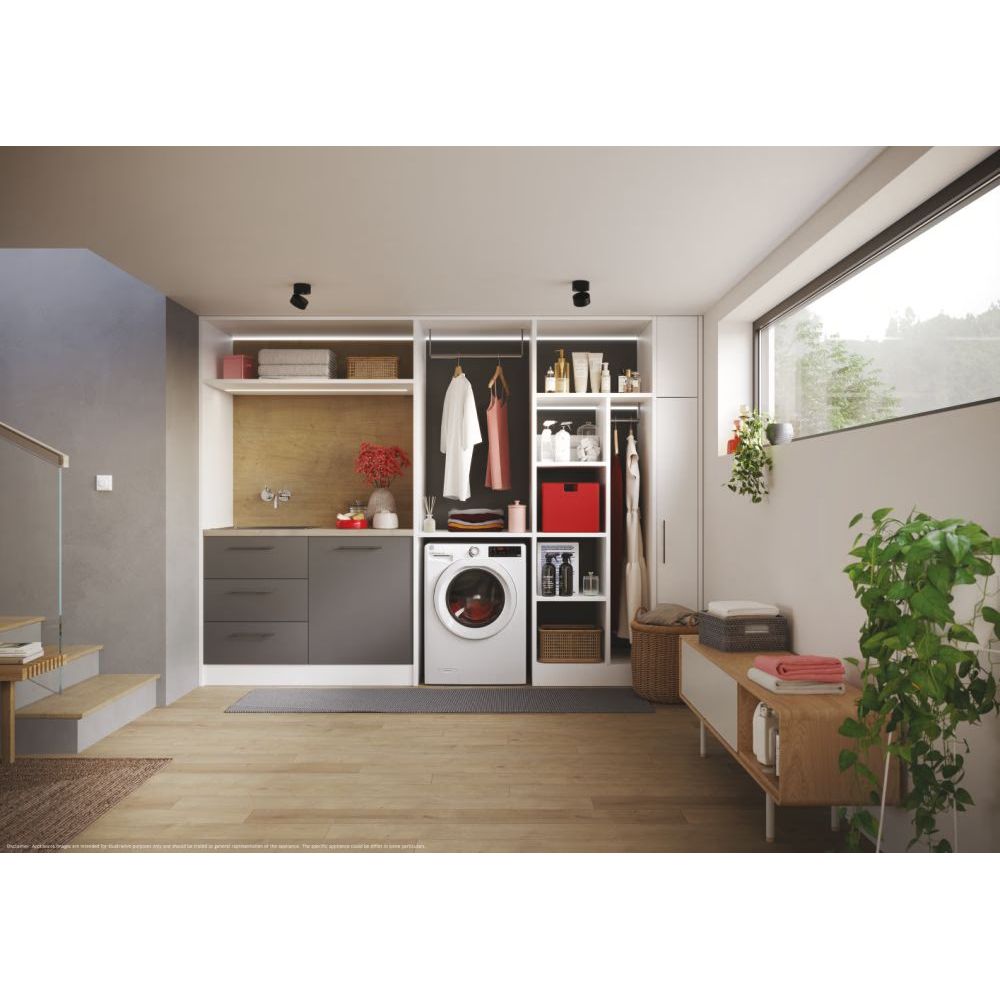 Hoover H-WASH 350 8KG 1400RPM Freestanding Washing Machine - White | H3WPS486TAM6-80 from Hoover - DID Electrical