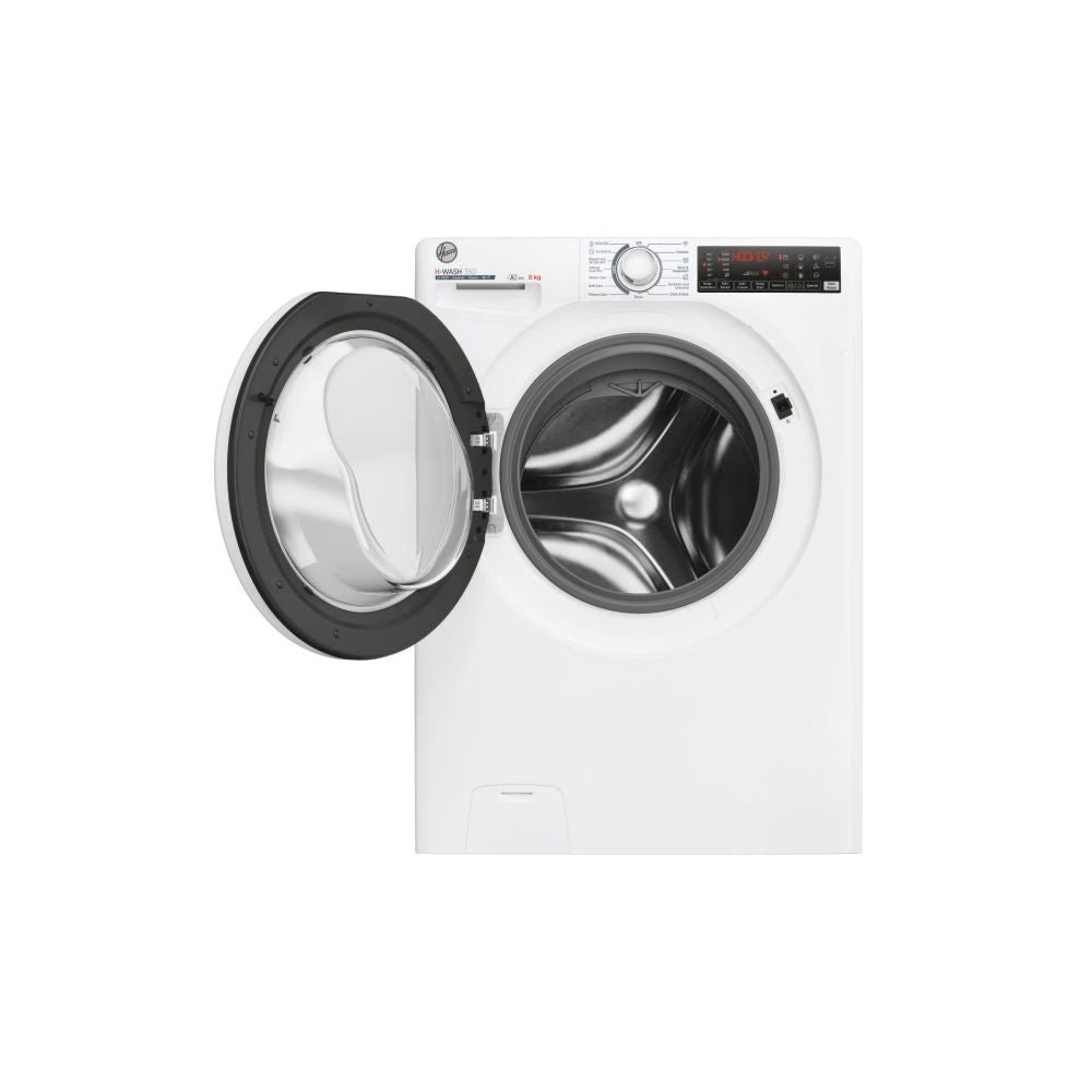 Hoover H-WASH 350 8KG 1400RPM Freestanding Washing Machine - White | H3WPS486TAM6-80 from Hoover - DID Electrical
