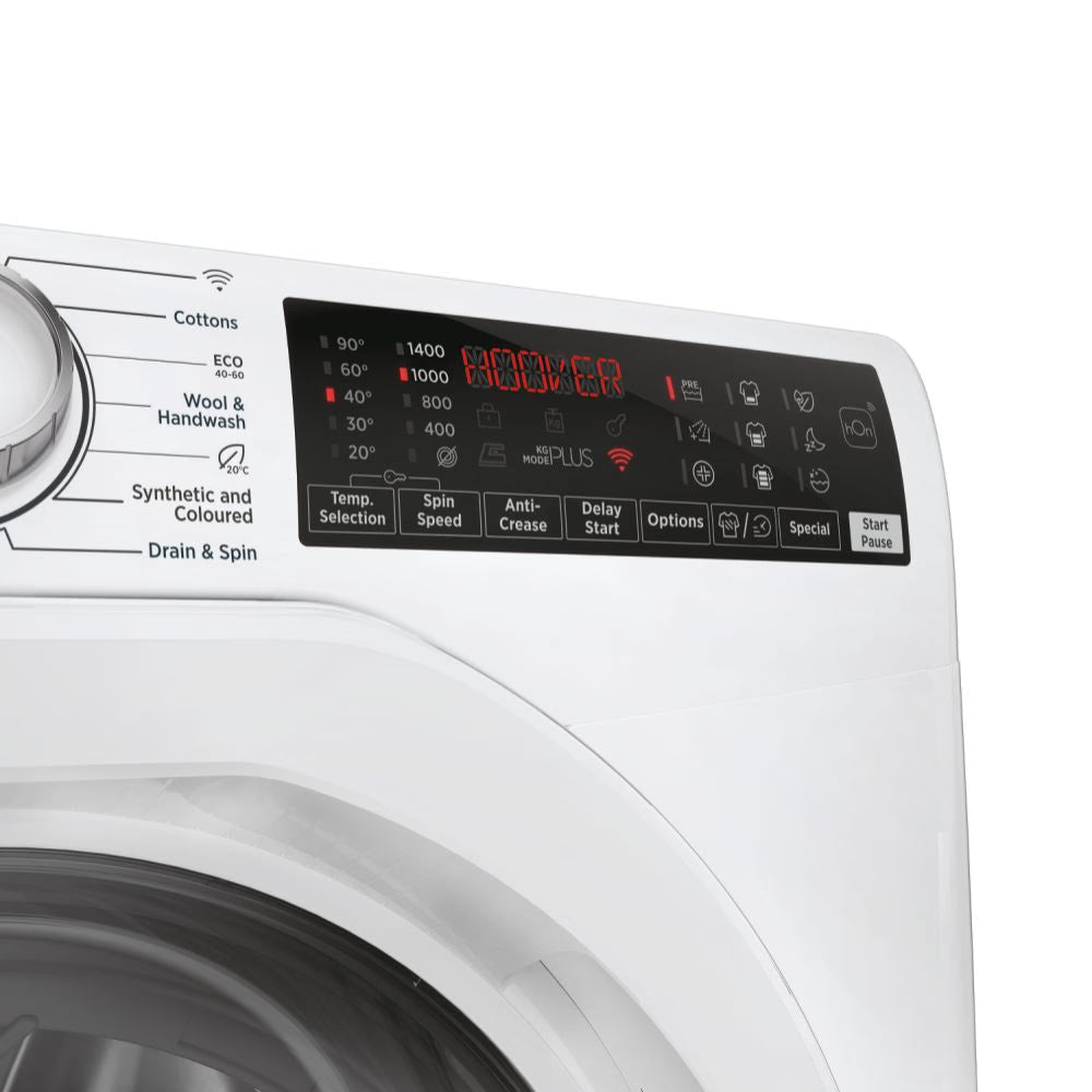Hoover H-WASH 350 8KG 1400RPM Freestanding Washing Machine - White | H3WPS486TAM6-80 from Hoover - DID Electrical