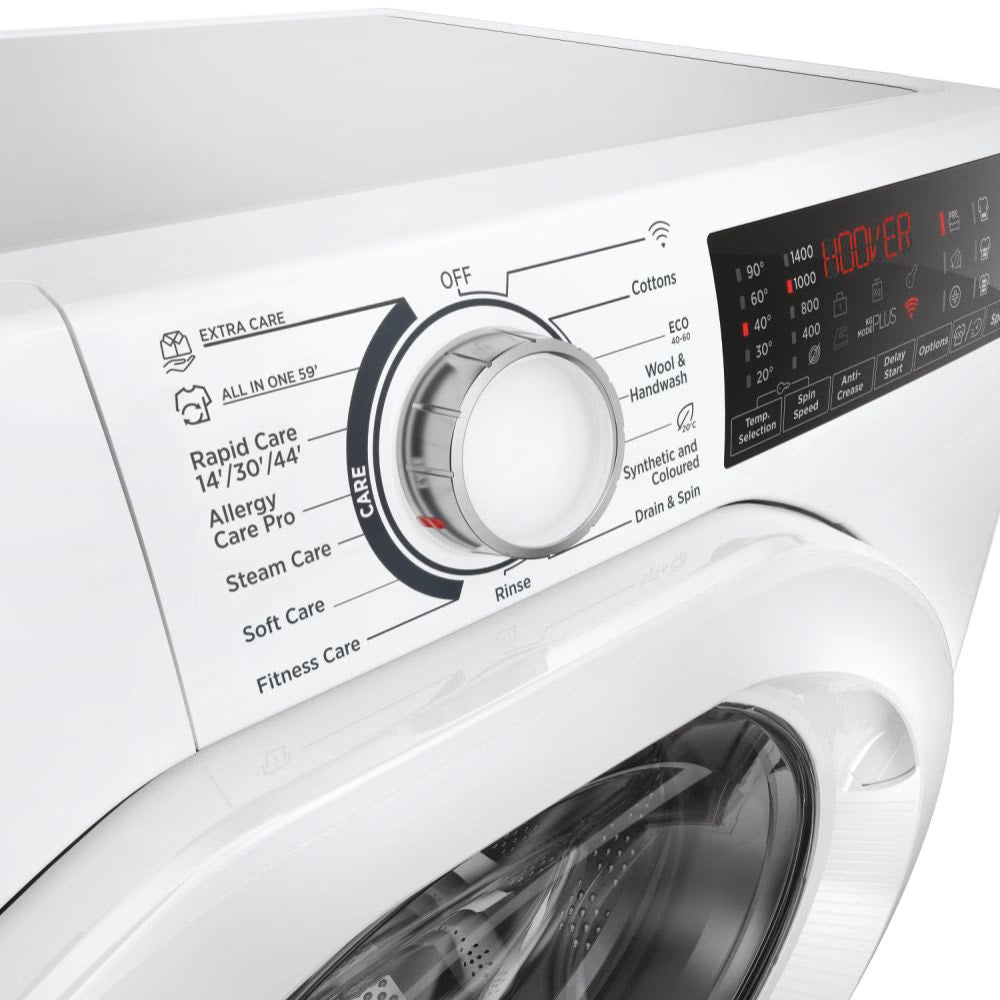 Hoover H-WASH 350 8KG 1400RPM Freestanding Washing Machine - White | H3WPS486TAM6-80 from Hoover - DID Electrical