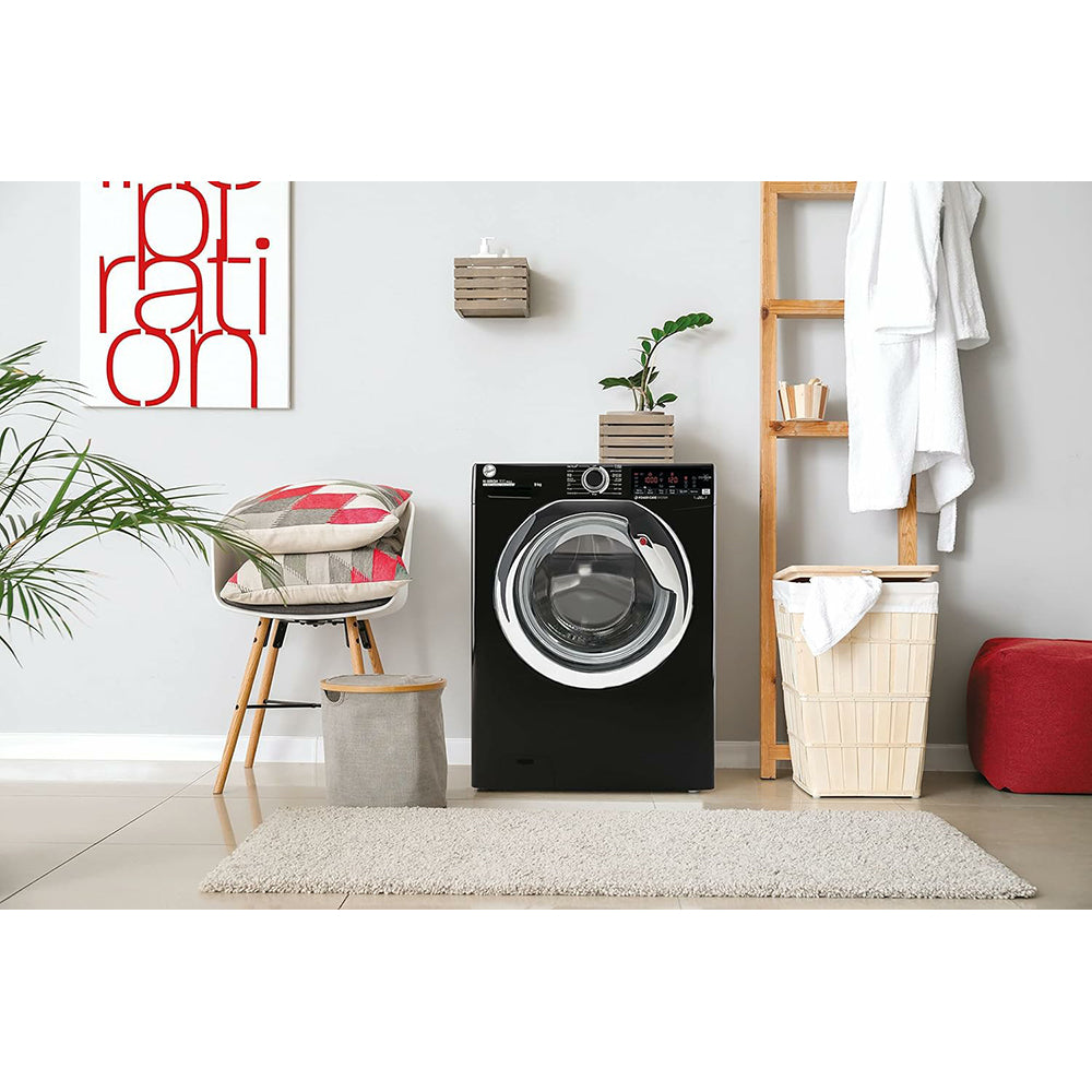 Hoover 9KG 1400 Spin Freestanding Washing Machine - Black | H3WS495TACBE from Hoover - DID Electrical