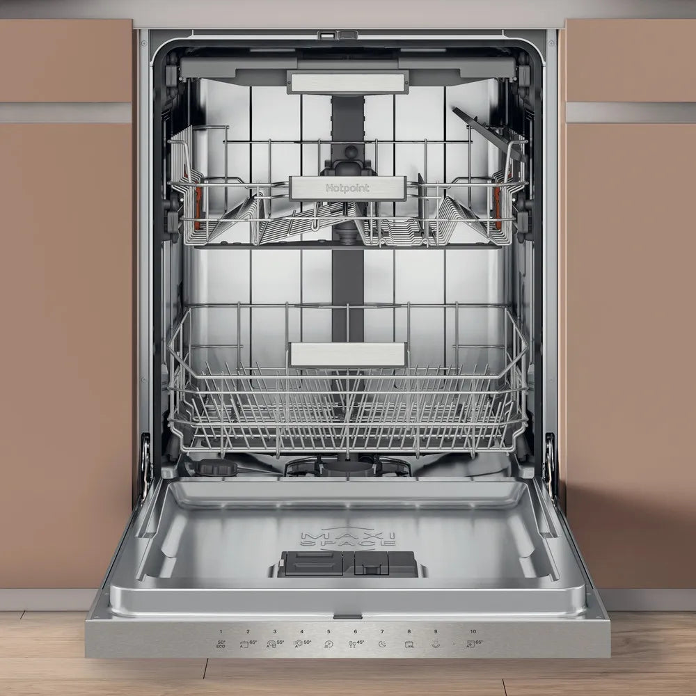 Hotpoint MaxiSpace 60CM Built-In Standard Dishwasher - Inox | H5PC15M6UK