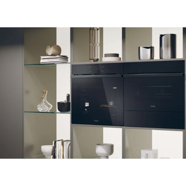 Haier Series 6 78L Built-In Multifunction Electric Single Oven - Black | H6 ID66C3HTB1 from Haier - DID Electrical