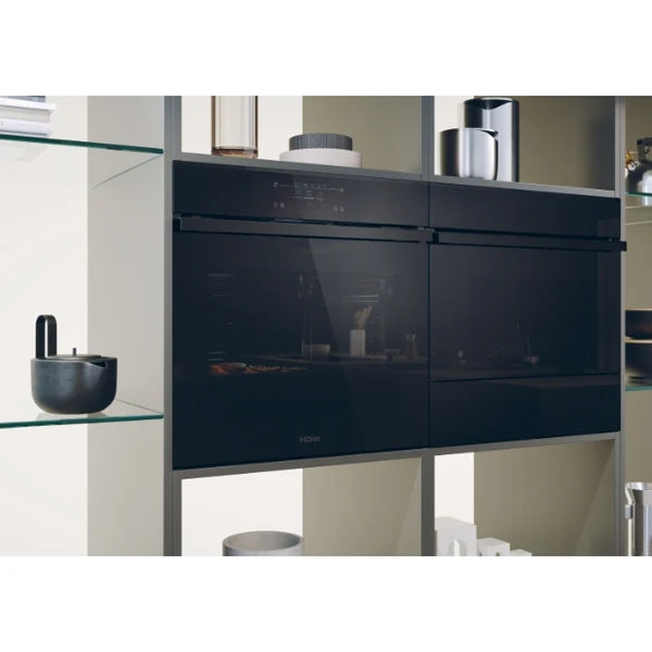 Haier Series 6 78L Built-In Multifunction Electric Single Oven - Black | H6 ID66C3HTB1 from Haier - DID Electrical