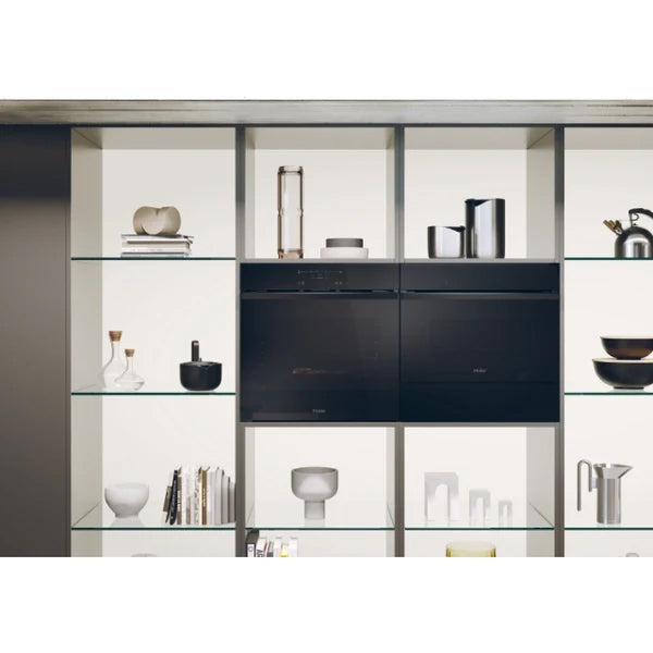 Haier Series 6 78L Built-In Multifunction Electric Single Oven - Black | H6 ID66C3HTB1 from Haier - DID Electrical