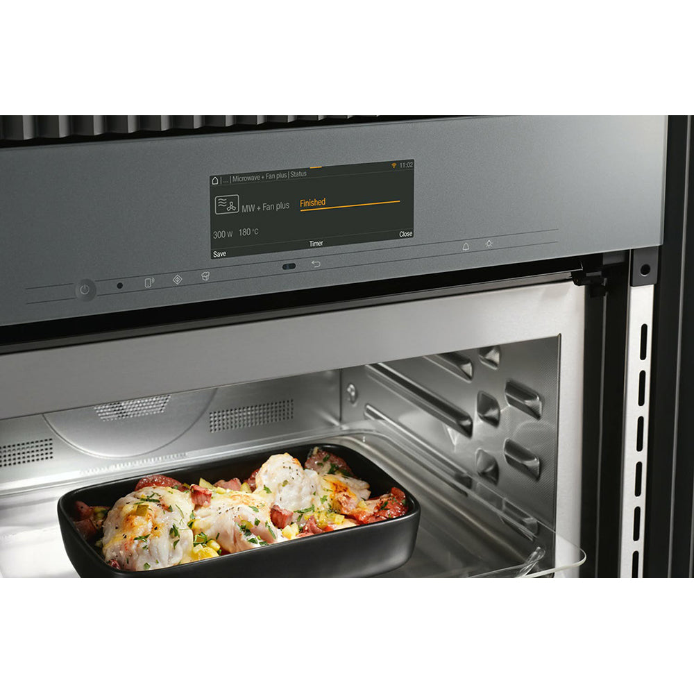 Miele 43L Built-In Combi Microwave Oven - Stainless Steel | H7240BM from Miele - DID Electrical