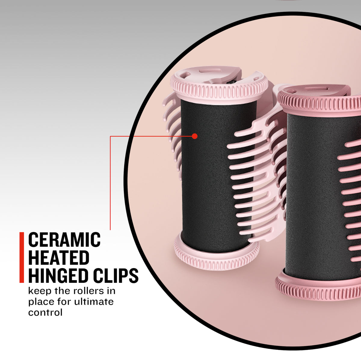 Remington Proluxe Heated Hair Rollers - Rose Gold | H9100
