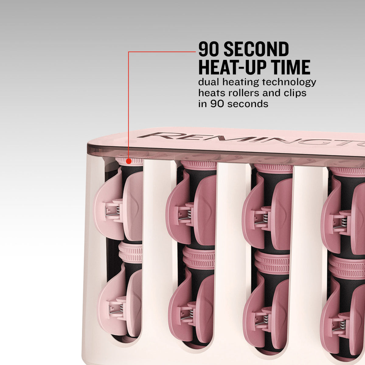 Remington Proluxe Heated Hair Rollers - Rose Gold | H9100