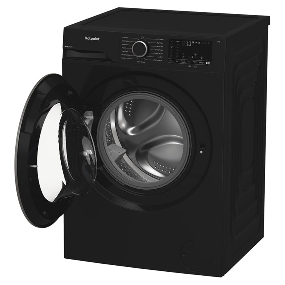 Hotpoint 9KG 1400RPM Freestanding Washing Machine - Black | H 91B ANTI STAIN IRE from Hotpoint - DID Electrical