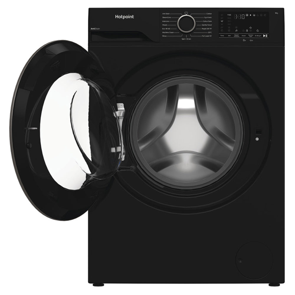 Hotpoint 9KG 1400RPM Freestanding Washing Machine - Black | H 91B ANTI STAIN IRE from Hotpoint - DID Electrical