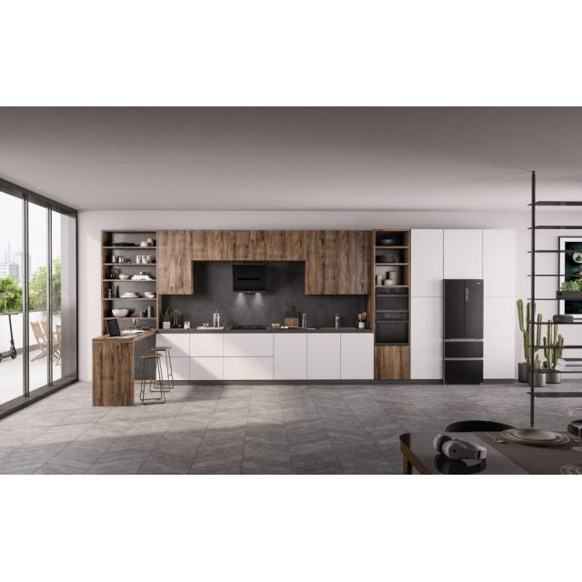 Haier I-Link 60CM Chimney Cooker Hood - Black | HADG6DS46BWIFI from Haier - DID Electrical