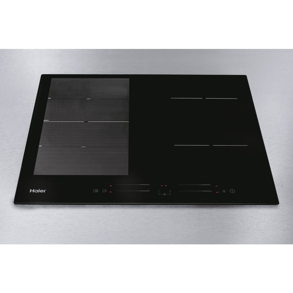 Haier Series 4 60cm 4 Zone Electric Ceramic Hob with Touch Control - Black | HAFRSJ64MC from Haier - DID Electrical