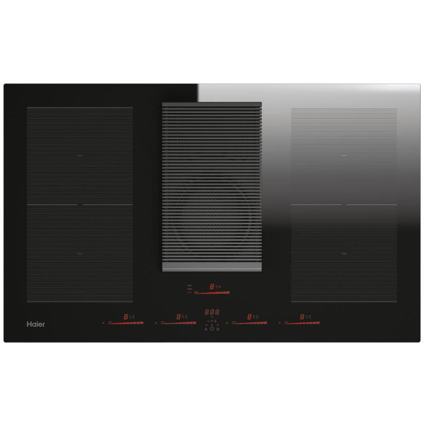 Haier I-Dual Series 6 83cm 4 Zone Electric Induction Vented Hob- Black | HAIH8IFMCF from Haier - DID Electrical