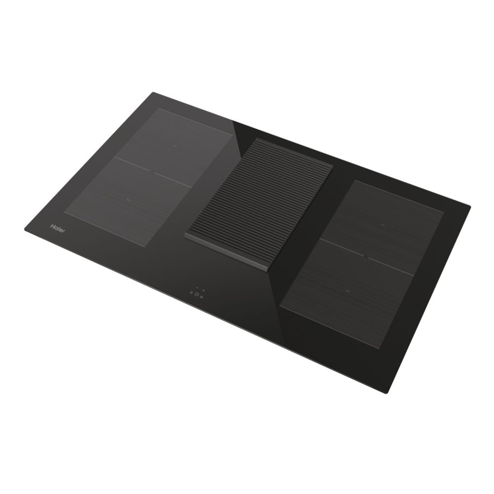 Haier I-Dual Series 6 83cm 4 Zone Electric Induction Vented Hob- Black | HAIH8IFMCF from Haier - DID Electrical