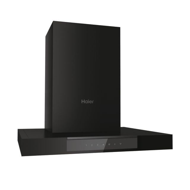 Haier I-Link 60CM Chimney Cooker Hood - Black | HATS6DS46BWIFI from Haier - DID Electrical