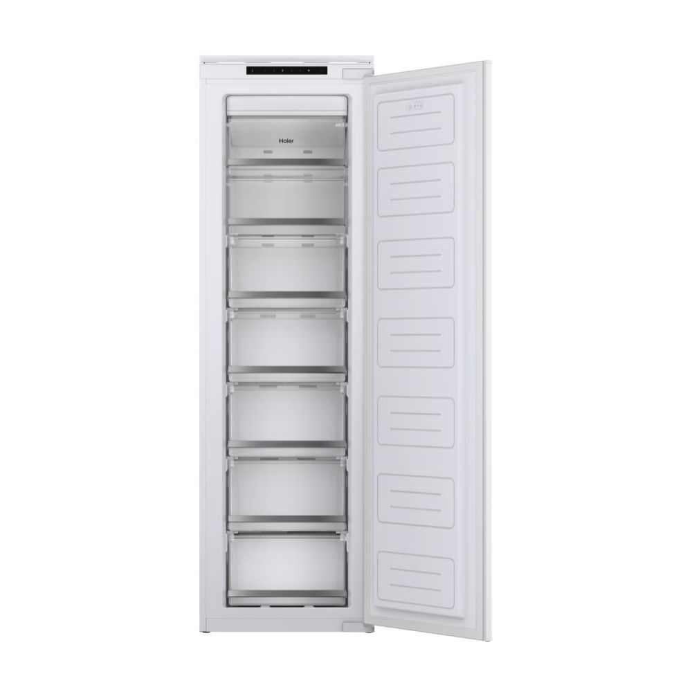 Haier UP 55 Series 6 200L Frost Free Built-in Upright Freezer - White | HAUN518EWK from Haier - DID Electrical