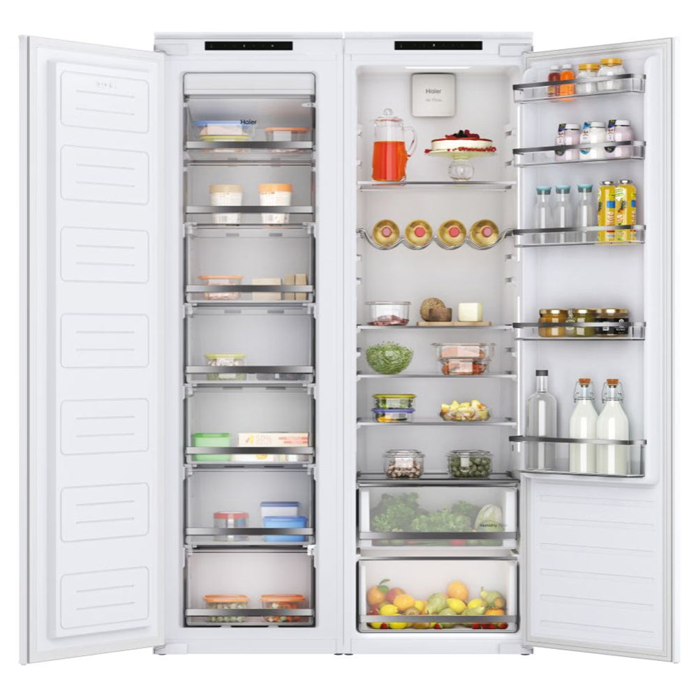 Haier UP 55 Series 6 200L Frost Free Built-In Upright Freezer - White | HAUN518EWK from Haier - DID Electrical
