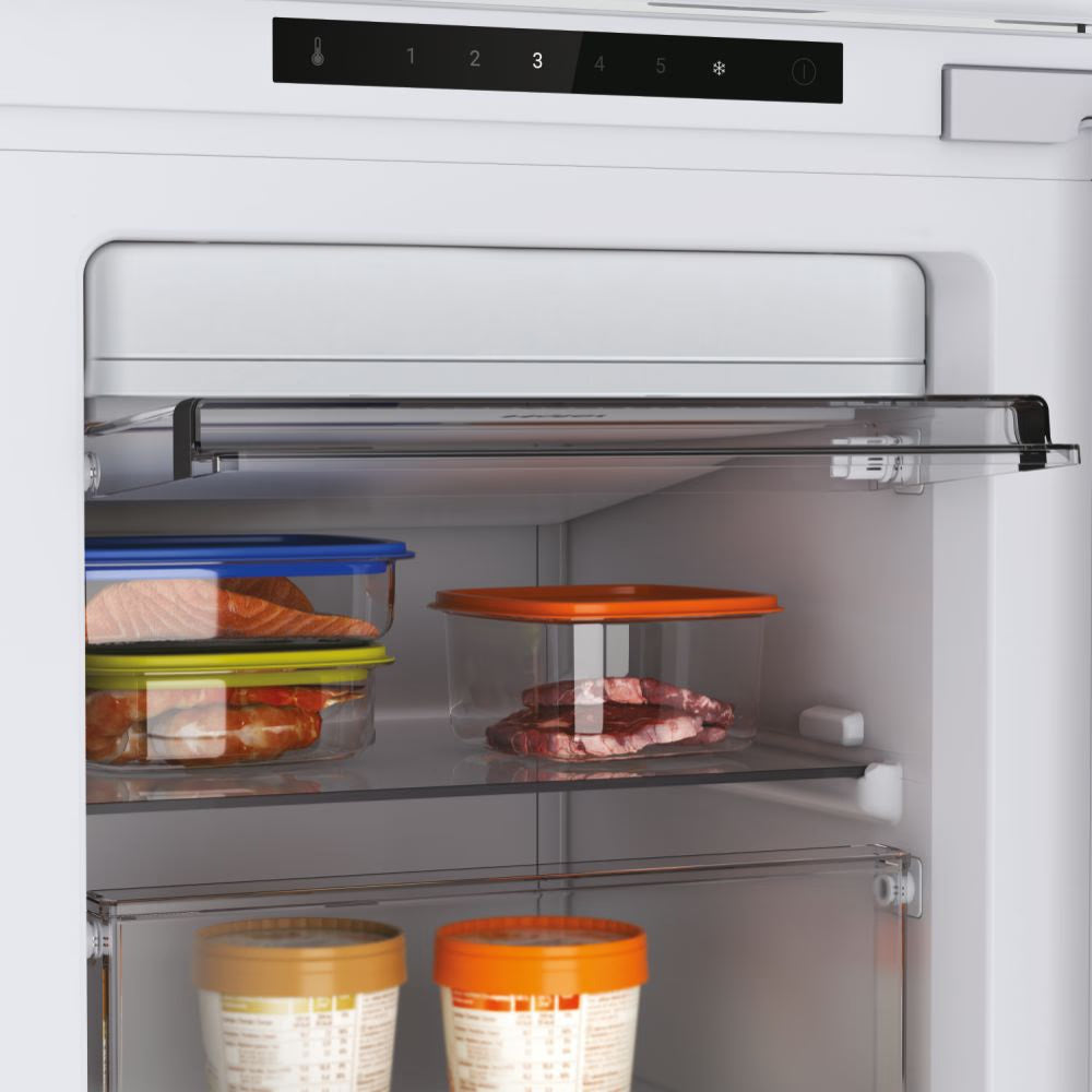 Haier UP 55 Series 6 200L Frost Free Built-in Upright Freezer - White | HAUN518EWK from Haier - DID Electrical
