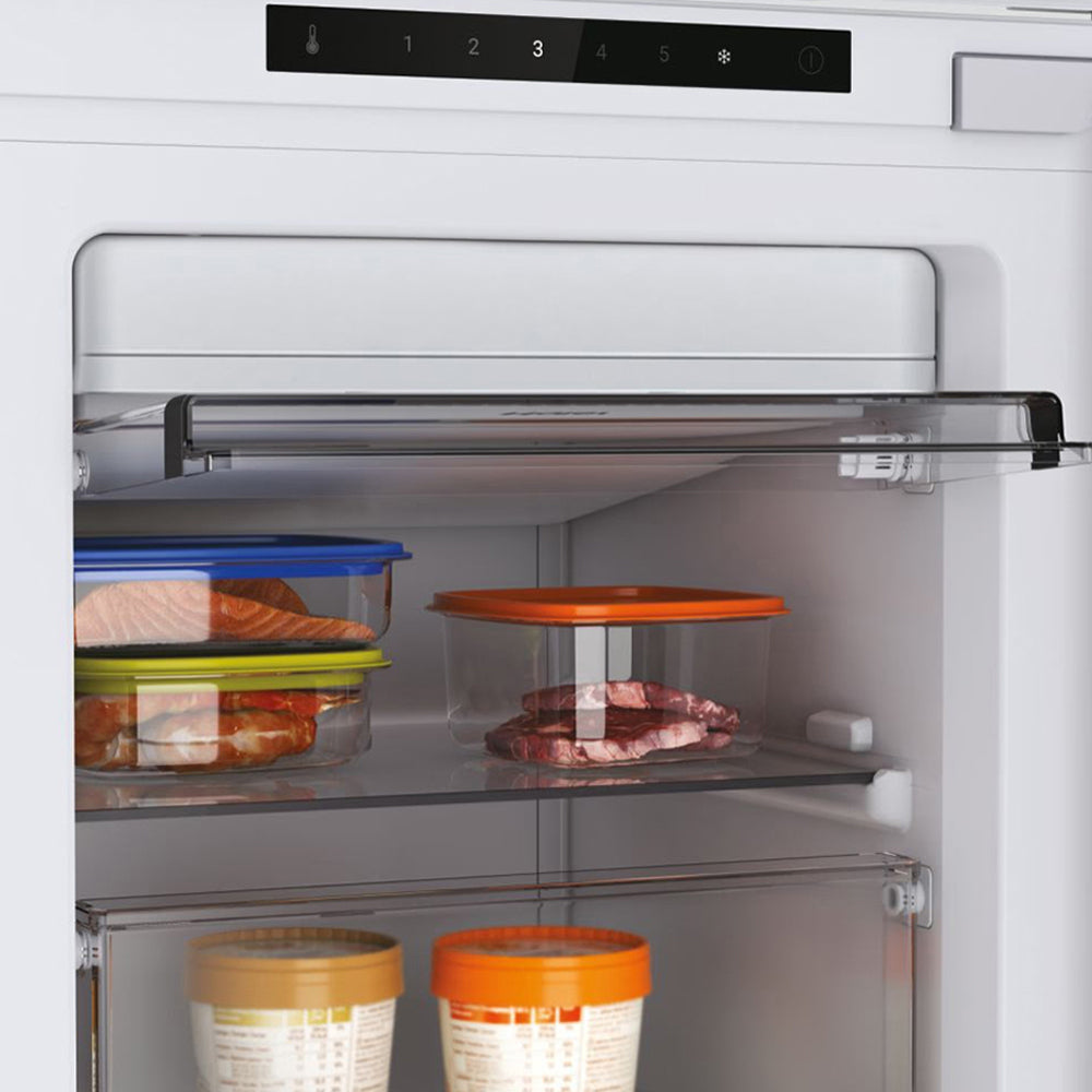 Haier UP 55 Series 6 200L Frost Free Built-In Upright Freezer - White | HAUN518EWK from Haier - DID Electrical