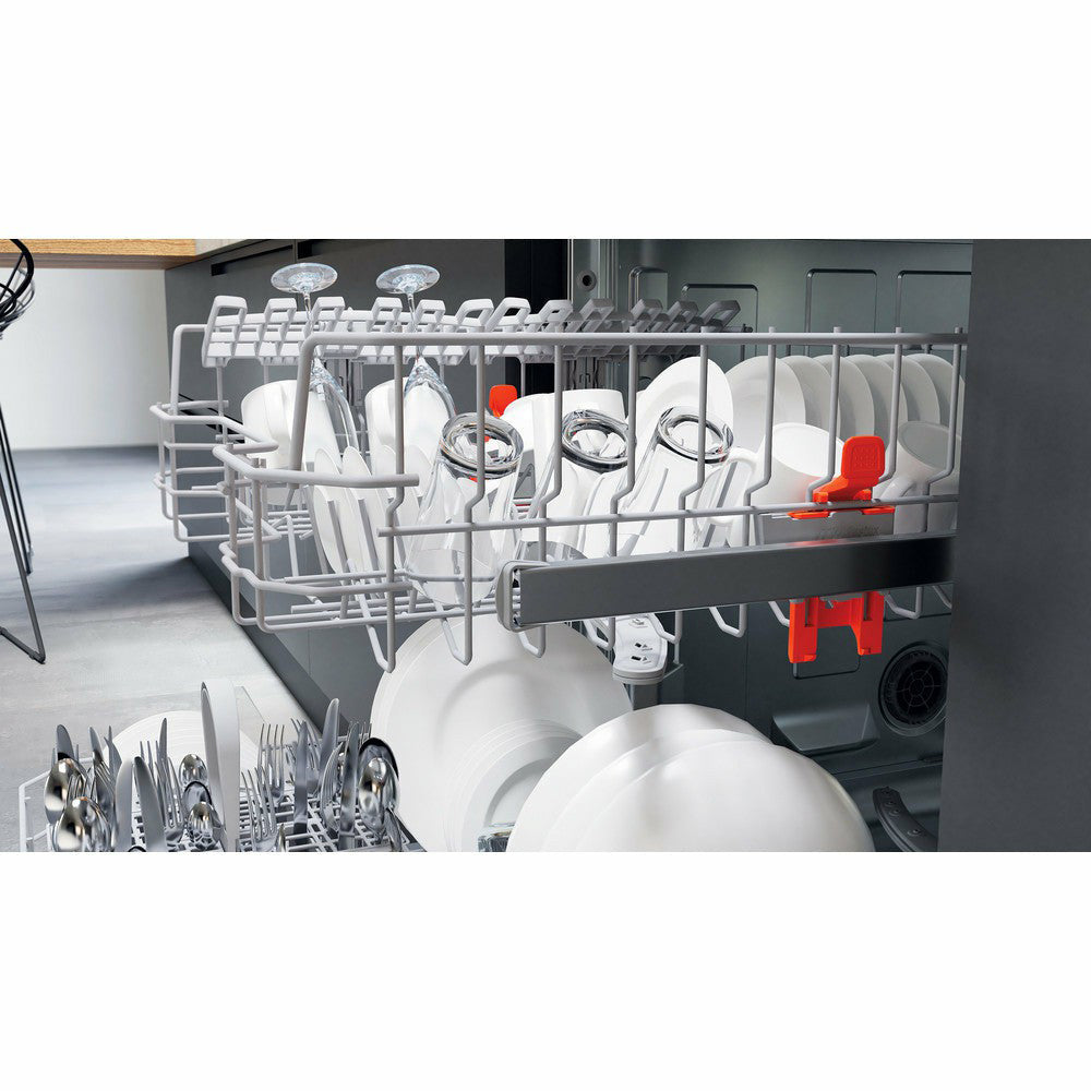 Hotpoint Aquarius 60cm Integrated Standard Dishwasher - Black | HBC2B19UKN from Hotpoint - DID Electrical