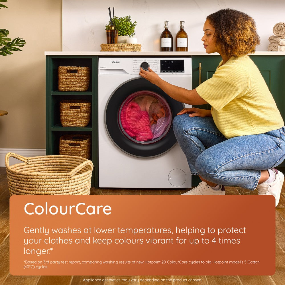 Hotpoint 12KG 1300RPM Freestanding Washing Machine - White | HBCA123CAREUK