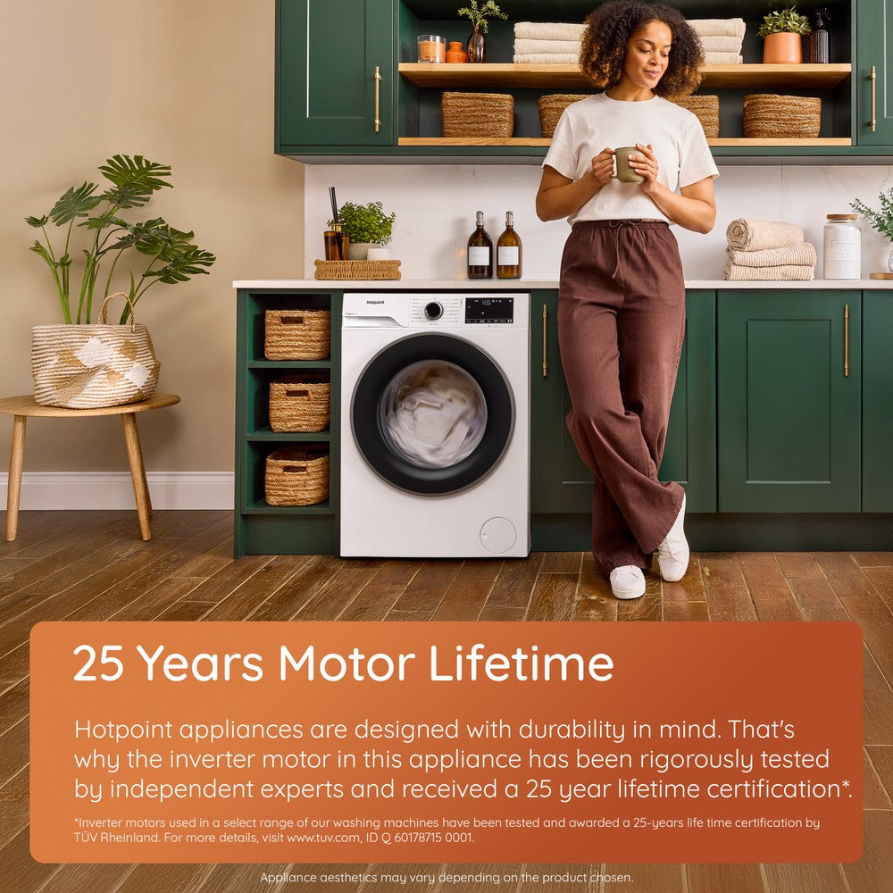 Hotpoint 12KG 1300RPM Freestanding Washing Machine - White | HBCA123CAREUK
