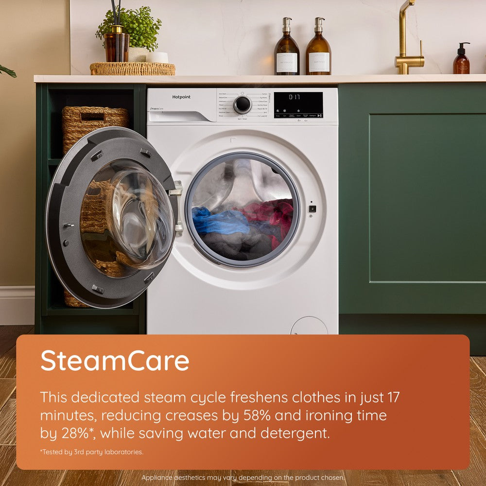 Hotpoint 12KG 1300RPM Freestanding Washing Machine - White | HBCA123CAREUK