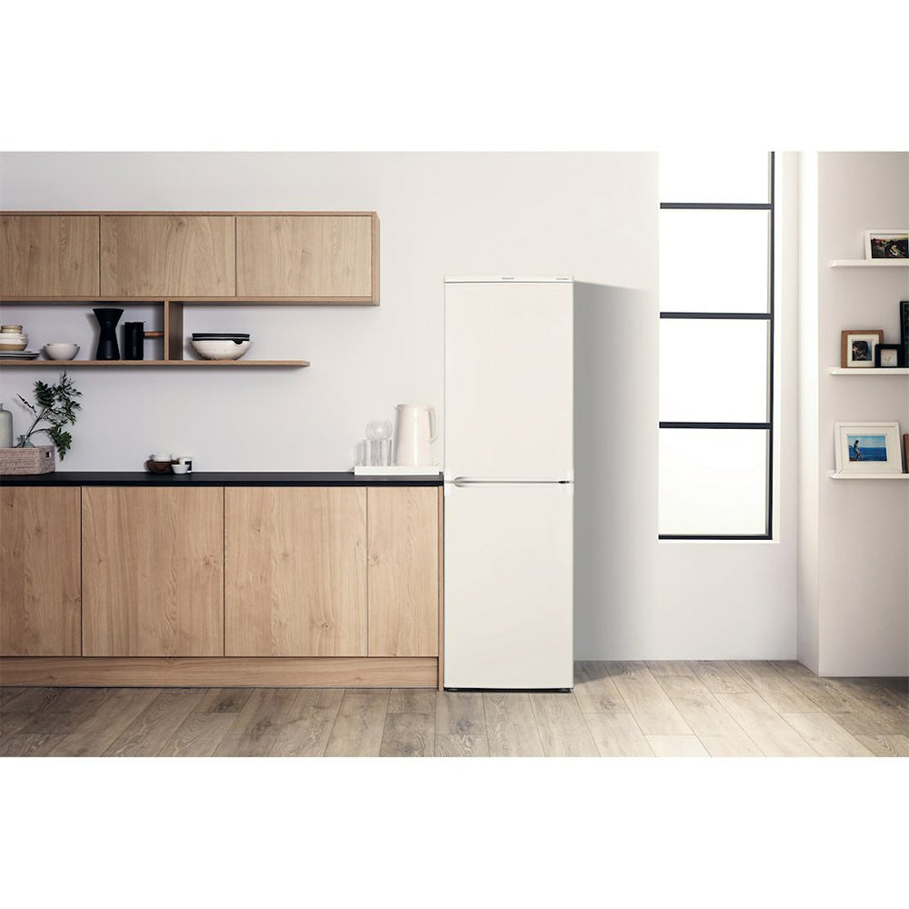 Hotpoint 50/50 235L Freestanding Fridge Freezer - White | HBD5517W1 from Hotpoint - DID Electrical