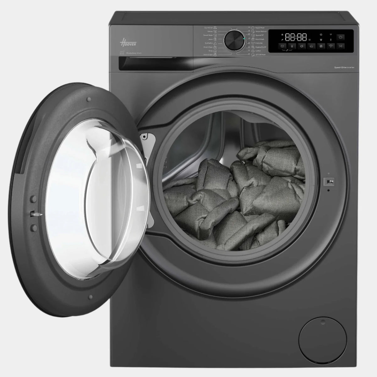 Hoover Pro Wash Series 3 10KG 1400RPM Freestanding Washing Machine - Graphite | HBR 410BL8G-80