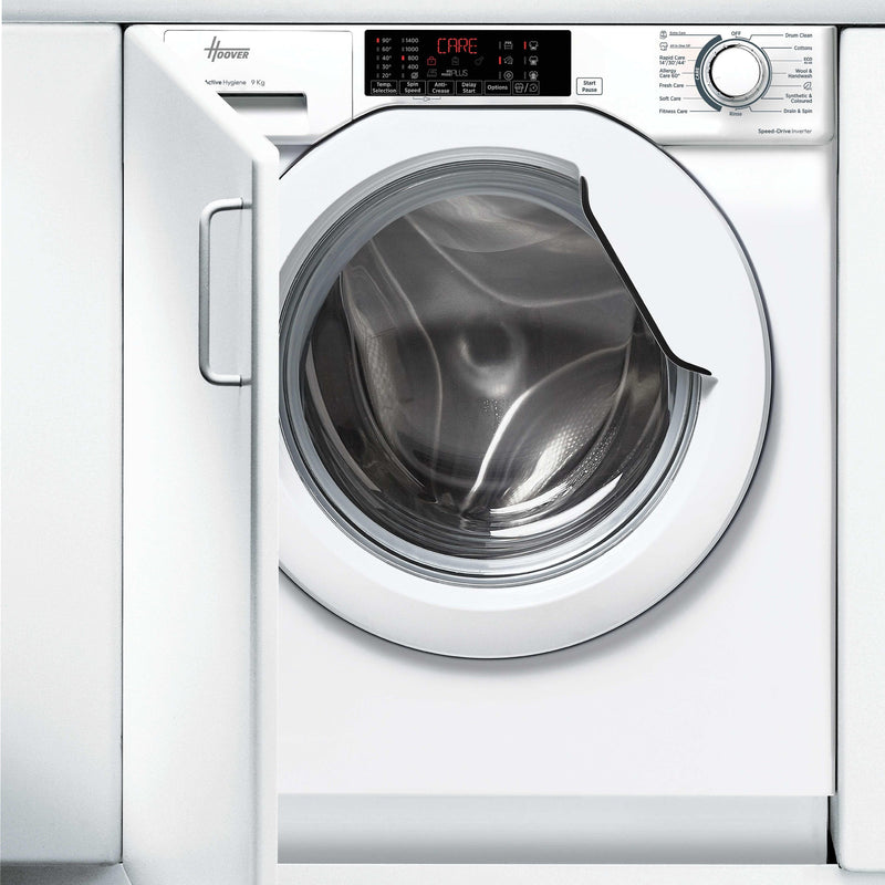 Hoover H-Wash 300 9KG 1400RPM Built-In Washing Machine - White | HBW 49TAMEJ-80