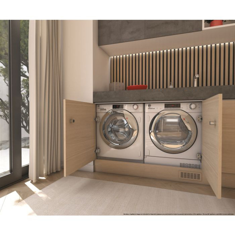 Hoover H-Wash 300 Pro 9KG 1600RPM Built-In Washing Machine - White | HBWOS69TAMCET-80 from Hoover - DID Electrical