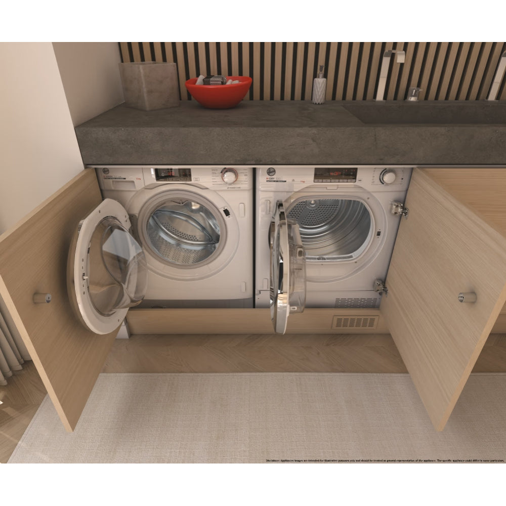 Hoover 9KG 1600RPM Integrated Washing Machine - White | HBWOS 69TMCE-80 from Hoover - DID Electrical