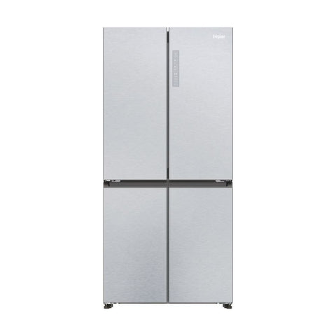 Haier Cube 83 Series 3 467L Frost Free Freestanding Multi Door Fridge Freezer - Gentle Silver | HCR3818ENMG.UK