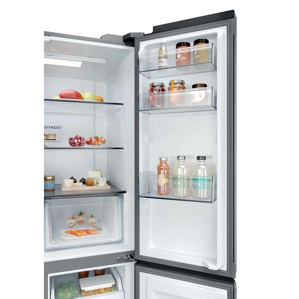 Haier Cube 90 3 651L Frost Free Multi-door Fridge Freezer - Slate Black | HCR39F19ENPT from Haier - DID Electrical