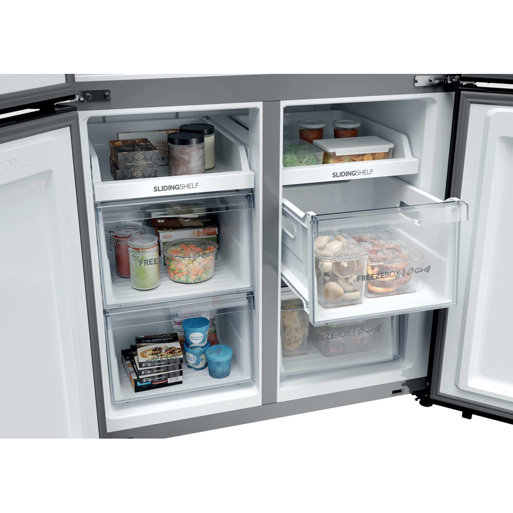 Haier Cube 90 3 651L Frost Free Multi-door Fridge Freezer - Slate Black | HCR39F19ENPT from Haier - DID Electrical