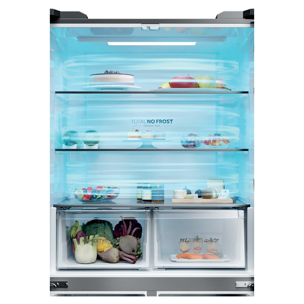 Haier Cube 90 3 651L Frost Free Multi-door Fridge Freezer - Slate Black | HCR39F19ENPT from Haier - DID Electrical
