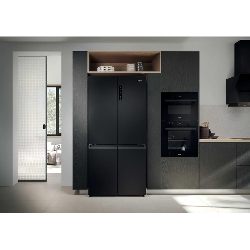 Haier Cube 90 3 651L Frost Free Multi-door Fridge Freezer - Slate Black | HCR39F19ENPT from Haier - DID Electrical