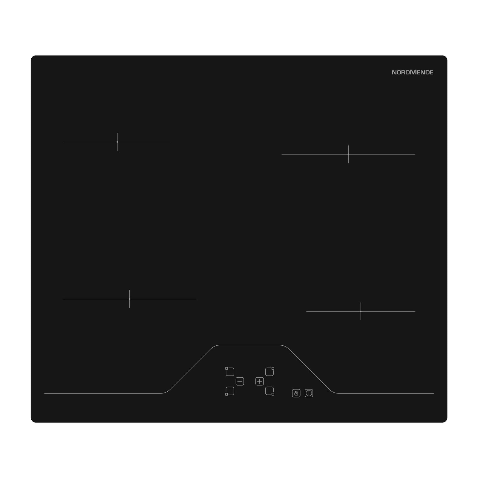 NordMende 60CM 4 Zone Ceramic Hob - Black | HCT63FL from NordMende - DID Electrical ()