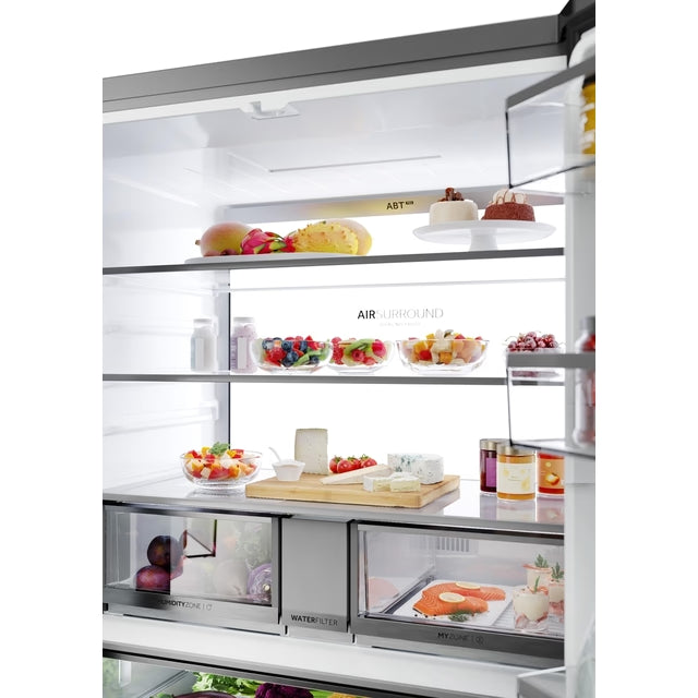 Haier Cube 90 Series 7 679L Frost Free Multi Door Fridge Freezer - Stainless Steel Inox | HCW79F19EHSB
