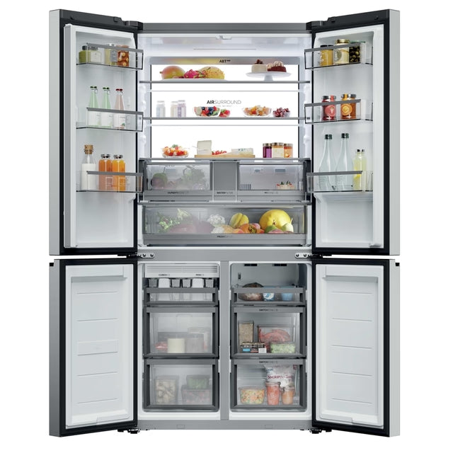Haier Cube 90 Series 7 679L Frost Free Multi Door Fridge Freezer - Stainless Steel Inox | HCW79F19EHSB