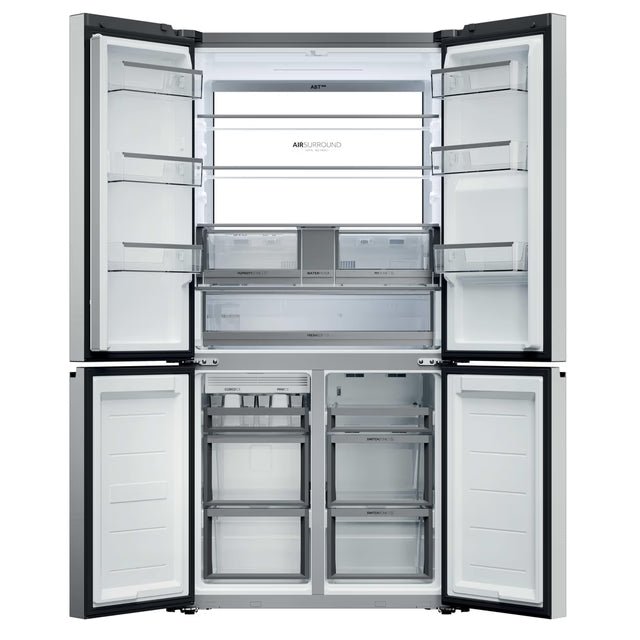 Haier Cube 90 Series 7 679L Frost Free Multi Door Fridge Freezer - Stainless Steel Inox | HCW79F19EHSB