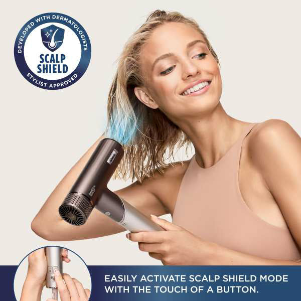 Shark SpeedStyle Pro Flex 4-In-1 High Velocity Hair Dryer - Mocha &amp; Silver | HD542UK from Shark - DID Electrical