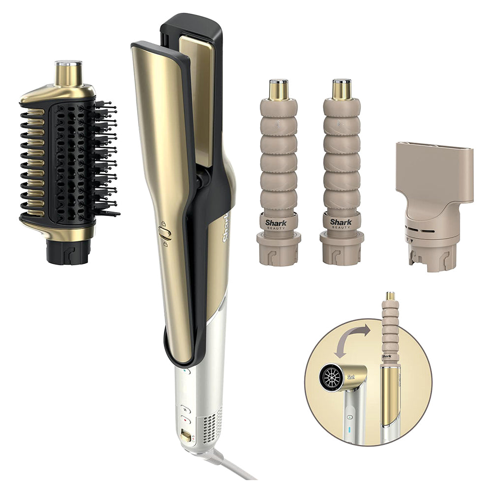 Shark Glam Multi-Styler and Dryer - Gold | HD6041SUK from Shark - DID Electrical