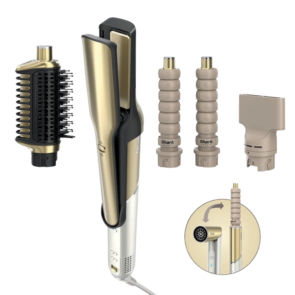 Shark Glam Multi-Styler and Dryer - Gold | HD6041SUK from Shark - DID Electrical