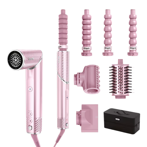 Shark FlexStyle IonCurl 4-in-1 Air Styler & Hair Dryer - Pink | HD850UKPK