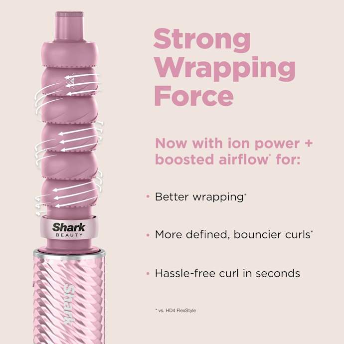 Shark FlexStyle IonCurl 4-in-1 Air Styler & Hair Dryer - Pink | HD850UKPK